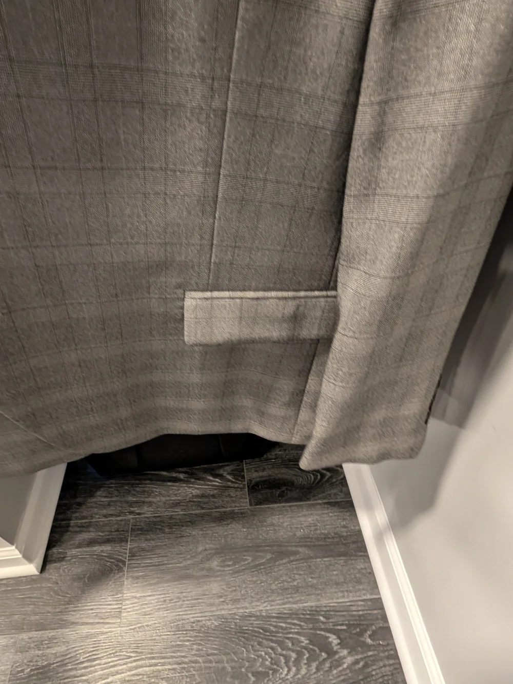 Nautica Light Gray Windowpane Suit Jacket & Pants